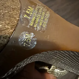 Alex Marie shoes, strappy wedge sandals, champagne , size 7.5 thumbnail 3