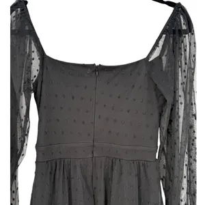 Lulus Black Swiss‎ Dot Tiered Bustier Midi Dress Size XS Whimsigoth Fairy Grunge thumbnail 9