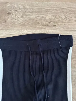 Varley Aiden Rib Knit Leggings, Black, size Medium, NWOT Display thumbnail 9