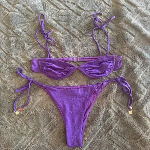 Blackbough purple eyelet bikini thumbnail 1