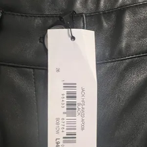The Drop Jack Vegan Leather Straight Leg Pants Black 26 NWT thumbnail 6