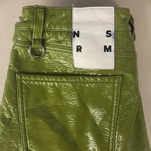 RTR SZ 30/10 green faux leather straight leg simon miller pants trouser patent thumbnail 9