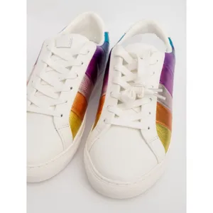 KURT GEIGER LONDON | New! Women's Lane Stripe Low-Top Sneakers thumbnail 12