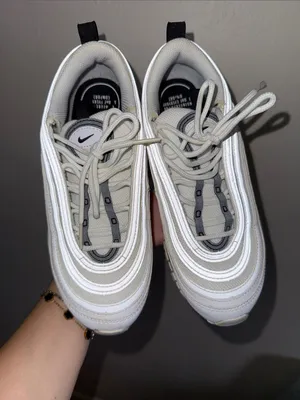 Nike Air Max 97 White Grey Black Sneakers Women’s Size 6 thumbnail 2