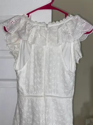 Francesca's White midi dress thumbnail 5