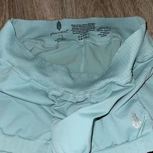 Free People Movement Good Karma Light Blue Short Shorts Size Extra Large thumbnail 4