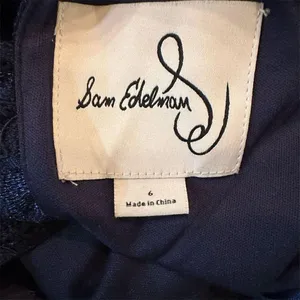 Sam Edelman Navy Lace Sleeveless Midi Dress Square Neck Women's Cocktail Wedding thumbnail 10