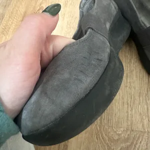 Easy Spirit | Woman's Gray Osheas Suede Leather Mary Jane Wedge Shoes, Size 6.5M thumbnail 5