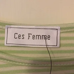 Ces Femme green white striped shirt L thumbnail 4