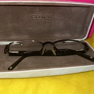 Coach Mona 1008 Dark Brown 51-17-135 Eyeglasses Frame and Case thumbnail 2