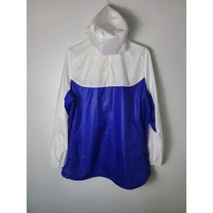 Xersion‎ Wm 1X Windbreaker Jacket Colorblock Blue White Yellow Hooded Full Zip thumbnail 3