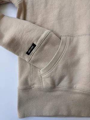 Y2K Abercrombie & Fitch Beige Embroidered Hoodie Large thumbnail 4