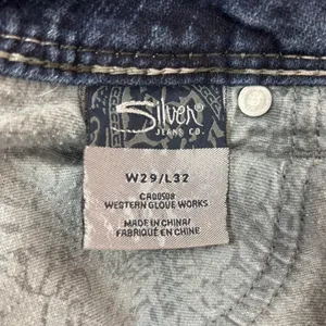 Silver Jeans Suki Surplus Women's Dark Wash Mid Rise Bootcut Denim Jeans Size 29x32 thumbnail 4