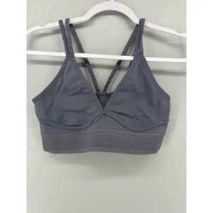 Fabletics Womens‎ Sports Bra Slate Blue Strappy Perforated Band Small thumbnail 2