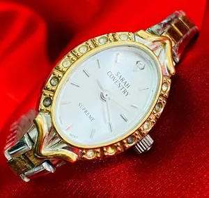 Sarah Coventry Gold Silver Tone Ladies Watch‎ for repair thumbnail 1