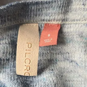 Anthropologie - Pilcro NWOT‎ Tie Dye Cardigan Sweater Size Large Indigo Blue Size M thumbnail 5