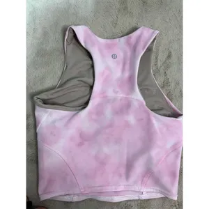 Lululemon Women's Pink Tie-Dye Racerback Sports Bra Size 4 thumbnail 4
