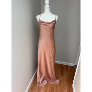 Show Me Your MuMu Tuscany Maxi Slip Dress Copper Luxe Satin Size Small thumbnail 4