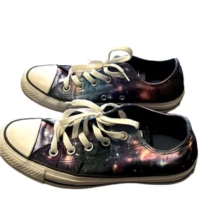 Converse Satin Galaxy Low Top Shoes Size 6 thumbnail 3