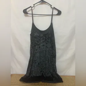 VICTORIA’S SECRET Black‎ Velvet Chemise Gown Nightgown Slip Size Medium/Large thumbnail 8