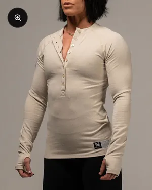 Flag nor fail ribbed women’s Henley thumbnail 1