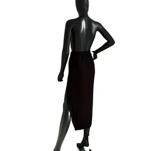 High Waist Maxi Skirt High Rise Split Skirt Beach Cover Up Casual Skirt Stretchy thumbnail 4