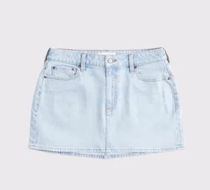 Abercrombie High-Rise Denim Skirt thumbnail 3