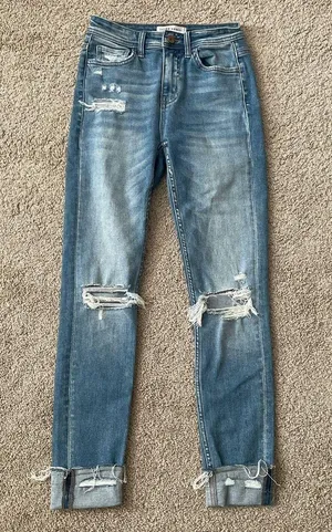 Vervet Ripped Skinny Jeans thumbnail 1