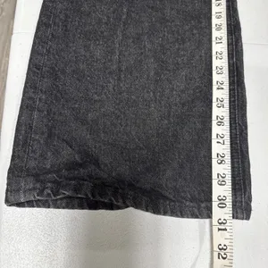 Zara Jeans Wide Leg High Rise Womens 4 Black Denim Pants Grunge Streetwear thumbnail 9
