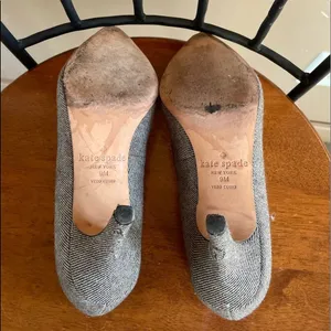 Kate Spade Tweed Bow Pointed Toe‎ Pump in Brown Size 9 thumbnail 6