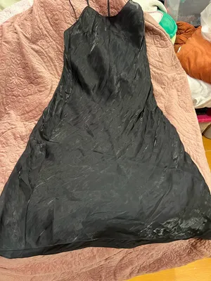 Victoria's Secret Black Satin Slip Dress with Adjustable Straps thumbnail 5