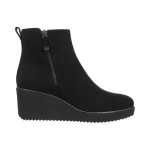 NEW Style & Co. Womens Sayylor Wedge Booties 10019630400 Black Microsuede 7.5M thumbnail 2