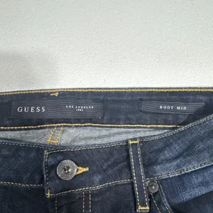 Guess Jeans Womens 26 Boot Low Rise Dark Wash Denim Pants Ranch Casual Cowgirl thumbnail 3