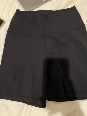 Black Cotton Biker Shorts Size M thumbnail 1