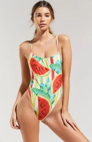 NWT Urban Outfitters Jaded London Watermelon One-Piece Swimsuit Size 4 thumbnail 1