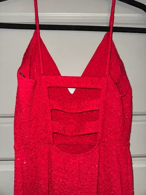 Red Sparkly Formal Dress thumbnail 4