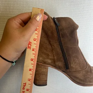 Alberto Fermani Brown Suede Ankle Boots Made in Italy Size 39 Block Heel Bootie thumbnail 8
