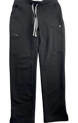 Figs Technical Collection Black Tie Front Scrub Pants XS thumbnail 1