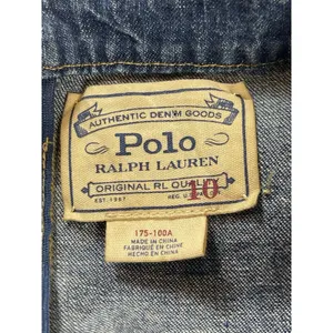 NWT Polo Ralph Lauren Denim Dress Womens 10 Lace Up Bust Blue Chambray Boho thumbnail 8