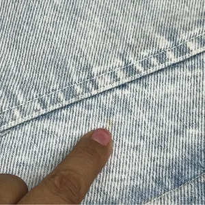 80's Vintage M BLUE Jean Jacket acid washed out studded thumbnail 15