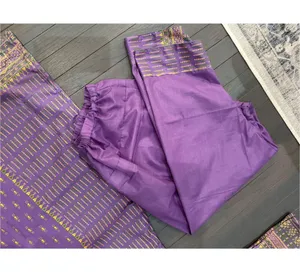 Dull Purple Printed 3pc Salwar Kameez Dupatta Suit Emb Ladies thumbnail 6