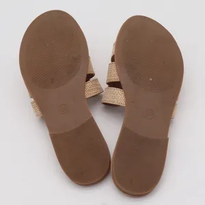 Universal Thread Sandals Womens 9.5 Slide Tan Woven H-Band Flat Casual Excellent thumbnail 9
