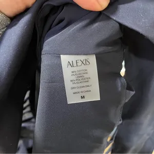NWT Alexis JANESSA DRESS size medium navy blue A-Line women’s thumbnail 12