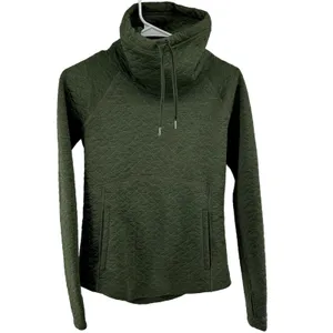 Marmot Annie Sweatshirt Quilted Cowl Neck Pockets Activewear Pullover Green S thumbnail 2