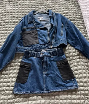 Forever 21 Denim two piece set size XS thumbnail 1