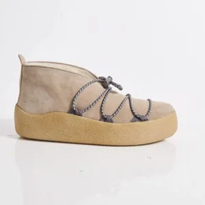 NEW Free People Snowdrop Micro Genuine Shearling Boot 9M, DUST BUNNY SUEDE thumbnail 3