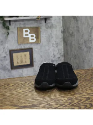 Easy Spirit Travelport Womens Slip On Suede Athletic Clogs Black 5M thumbnail 3