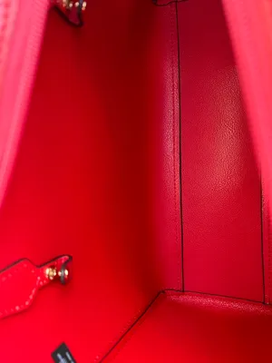 Michael Kors Maisie Large 3 in 1 Leather Tote Bag - Flame Red thumbnail 11