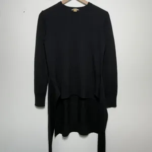 Michael Kors Collection Women 100% Cashmere Sweater Black Tie Waist Avant Guard thumbnail 2