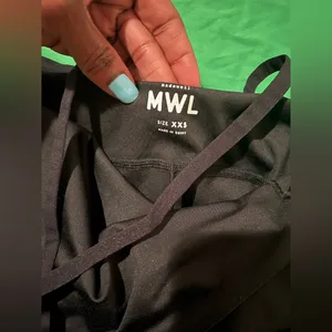 Madewell Flex Fitness Black Mini Halter Active Dress size XXS Shorts Underneath thumbnail 8